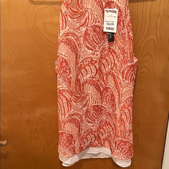 Orange Patterned Tank Top - Picture 2 of 5